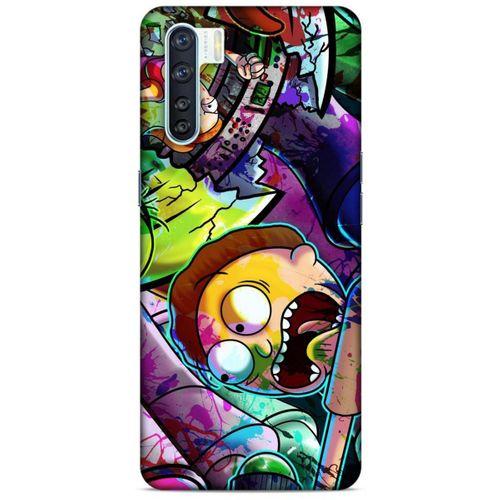 Oppo A91 Uyumlu Kılıf Rick And Morty (41) Tank Kılıf Story Train Rick