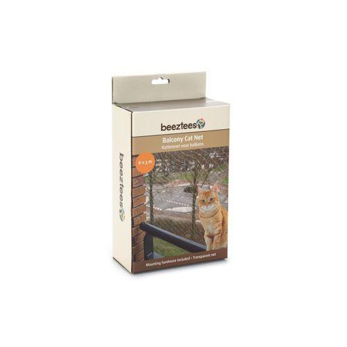 Beeztees Kedi Pencere veya Balkon Koruma Filesi, Şeffaf, 6x3m