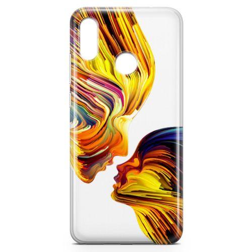 Huawei Y9 2019 Kılıf Yüzyüze Arka Kapak Koruma Desenli Full Koruyucu