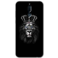 MRCİLETİSİM Huawei Mate 10 Lite Kılıf HD Desen Baskılı Arka Kapak + Temperli Cam - King Lion