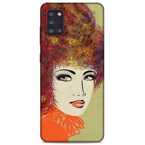 Lopard Samsung Galaxy A31 Uyumlu Kılıf Sürreal Yüzler ♀ (32) Soft Silikon Kılıf Desenli