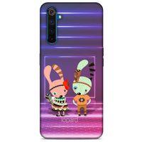 Oppo Realme 6 Kılıf FunnyMaX (4) Koruma Kılıfı Mor Pembe