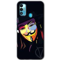 Tecno Spark 7T Kılıf HD Desen Baskılı Arka Kapak - Vendetta + Kırılmaz Cam