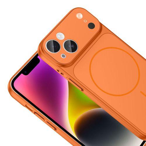 Apple iPhone 14 Kılıf Zore M-Safe Şarj Özellikli Kamera Korumalı Formen Kapak