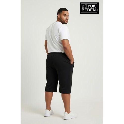 Büyük Beden Erkek 2’li Kapri Şort Rahat Kalıp Seti 3XL-6XL  SPR26BSR591+2