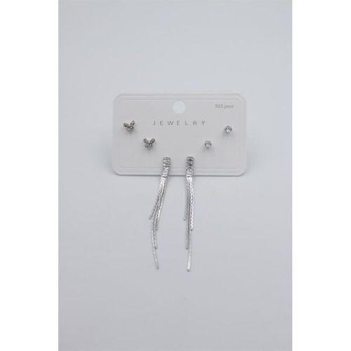 Çoklu Set Küpe - Gümüş