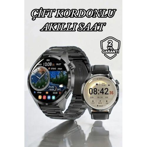 Çift Kordonlu Yüksek Çözünürlüklü Akıllı Saat Uyku İzleyici & Spor Modları