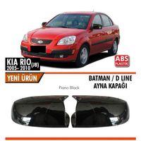 Kia Rio Uyumlu Jb 2005-2010 Batman Ayna Kapağı Parlak Siyah Parça