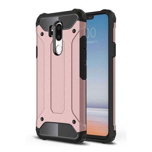 LG G7 Kılıf Koruyucu Çift Katmanlı Armor Case Siyah Renk