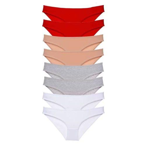 8 Adet Süper Eko Set Likralı Kadın Slip Külot 532