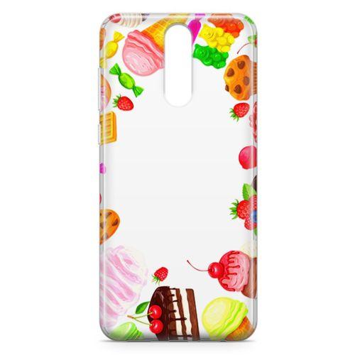 Huawei Mate 10 Lite Kılıf Dondurma Pasta Arka Kapak Koruma Desenli Full Koruyucu
