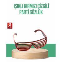 Renkli Işıklı Gözlük Eğlenceli Gece Aksesuarı