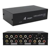 PowerMaster AV-104 4 Port AV CVBS RCA Video Audio Splitter Çoğaltıcı Dağıtıcı