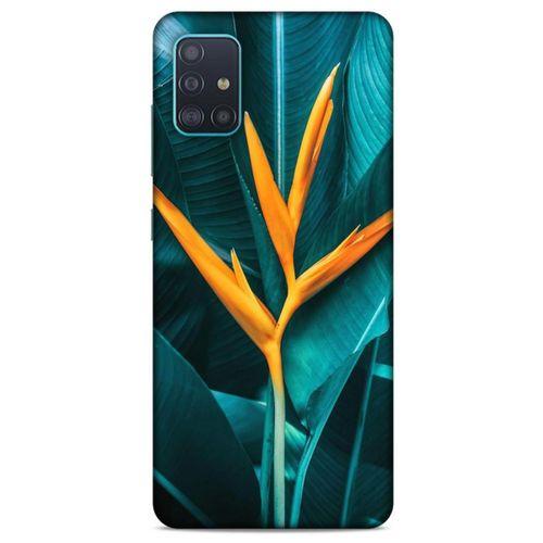 Lopard Samsung Galaxy A51 Uyumlu Kılıf Bahar (24) Darbe Emici Kılıf Turuncu