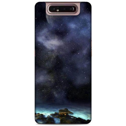 Lopard Samsung Galaxy A80 Uyumlu Kılıf Gece'S (15) Antişok Kılıf Ay Işığında