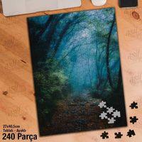 Asil Hobi Orman- Gün Doğumu - Sis- Patika Yapboz - Ayak Destekli Çerçeveli 240 Parça Puzzle