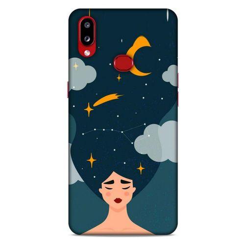 Samsung Galaxy A10s Kılıf Depresyon (26) Tpu Silikon Kılıf Açık Kahverengi