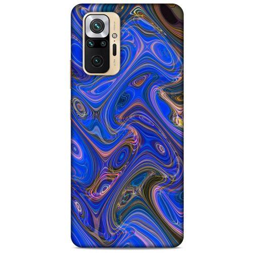 Xiaomi Redmi Note 10 Pro Uyumlu Kılıf Mavi Delisi (5) Koruma Kabı Mermer