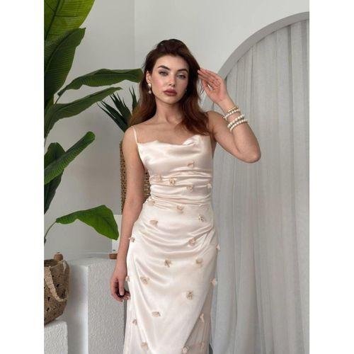 Dora Çiçek Detaylı Elbise