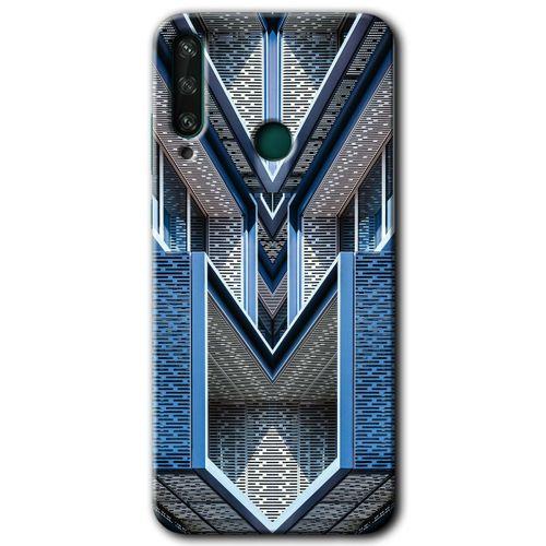 MRCİLETİSİM Huawei Y6P Kılıf HD Desen Baskılı Arka Kapak + Temperli Cam - Retro Building