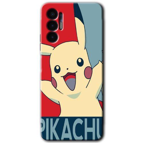 Tecno Pova 3 Kılıf HD Desen Baskılı Arka Kapak - Pikaçhu