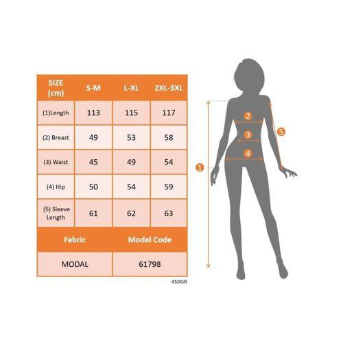 Kadın Uzun Kollu V Yakalı Düğmeli Midi Modal Elbise