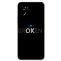 MRCİLETİSİM Vivo Y15s Kılıf HD Desen Baskılı Arka Kapak + Temperli Cam - Im Broken