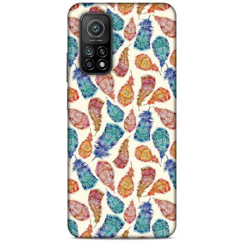 Xiaomi Mi 10T 5G Kılıf Desenli Özel Seri Tüyler (36) Glitter Kılıf