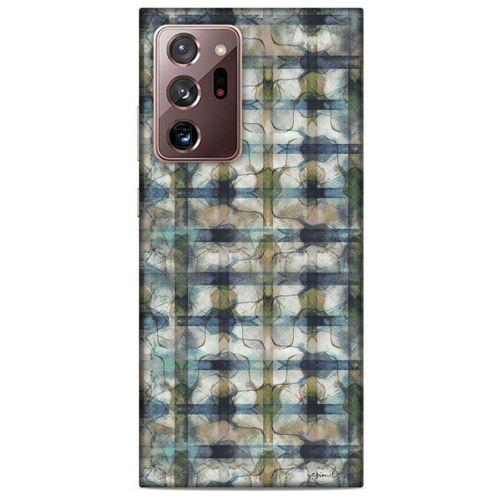 Y.Liva-2021 Özel Seri Kareli Samsung Galaxy Note 20 Ultra Kılıf Silikon Kapak