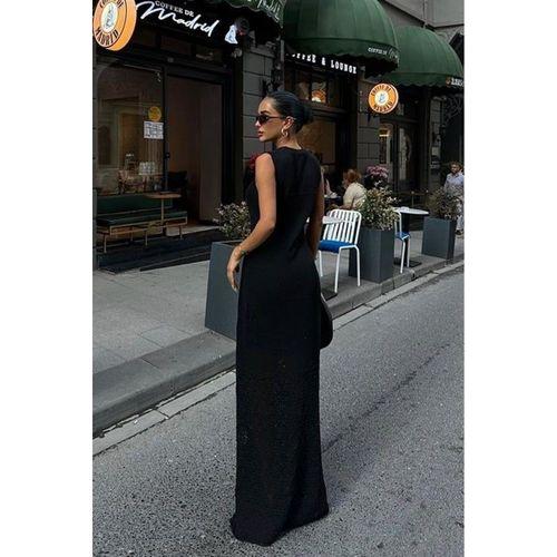 Afro Ajurlu Maksi Elbise 2796