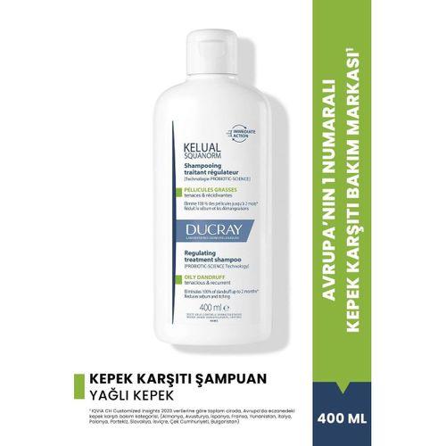 Ducray Kelual Squanorm Normal ve Yağlı Saçlar İçin Kepek Karşıtı Şampuan 400 ml