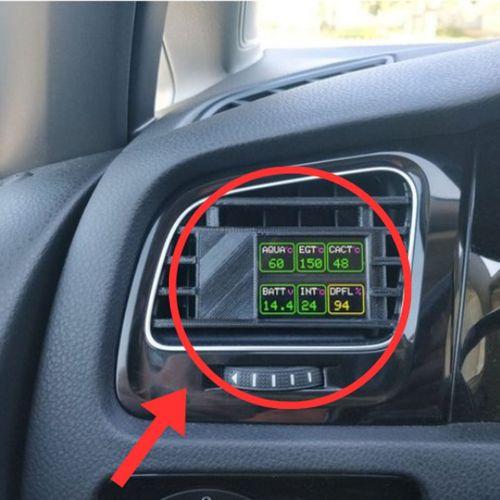 VW GOLF MK7 Kalorifer Izgara Gösterge Podu (Plastik) ABS Baskı 00035