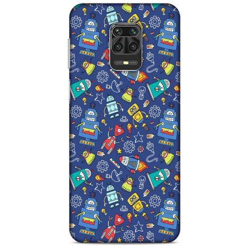 Retro (7) Desen Telefon Kılıfı Renkli Xiaomi Redmi Note 9S Kılıf