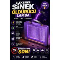 Elektrikli Sinek Öldürücü Lamba | Şarjlı, Sessiz, Led Işıklı Etkili Koruma