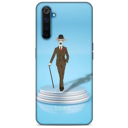 Oppo Realme 6 Pro Kılıf FunnyMaX (45) Liquid Air Kılıf Açık Mavi Köpek