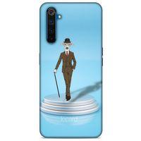Oppo Realme 6 Pro Kılıf FunnyMaX (45) Liquid Air Kılıf Açık Mavi Köpek
