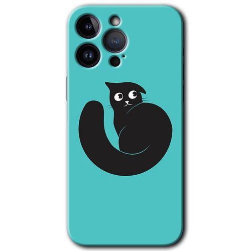 Potkal Hediye Fabrikası iPhone 14 Pro Max Kılıf HD Desen Baskılı Arka Kapak - Cat Vector