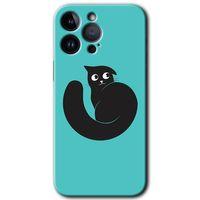 Potkal Hediye Fabrikası iPhone 14 Pro Max Kılıf HD Desen Baskılı Arka Kapak - Cat Vector