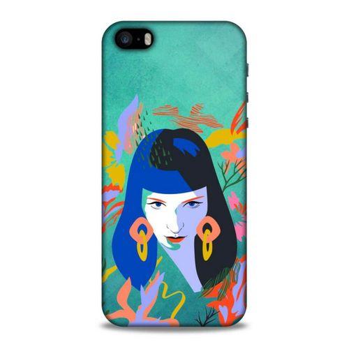 Lopard Apple iPhone SE Uyumlu Kılıf Sürreal Yüzler ♀ (12) Koruyucu Silikon Desenli