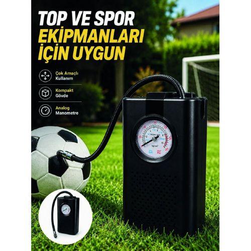 Çok Amaçlı Taşınabilir Hava Pompası Araç Bisiklet Top Lastik Şişirme Pompası