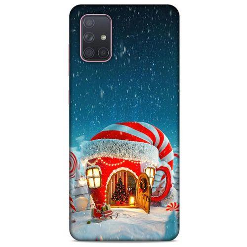 Samsung Galaxy A71 Kılıf Snowix (1) Kılıfı Kırmızı Beyaz