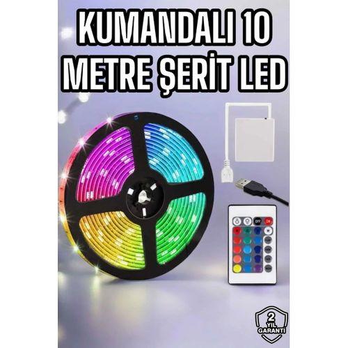 Smart Şerit Led Tv Arkası Renkli Kumandalı 10 Metre