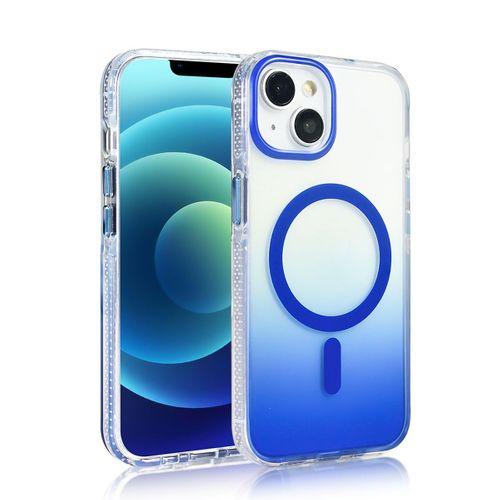 Apple iPhone 13 Kılıf M-safe Şarj Özellikli Transparan Renk Geçişli Zore Toros Kapak