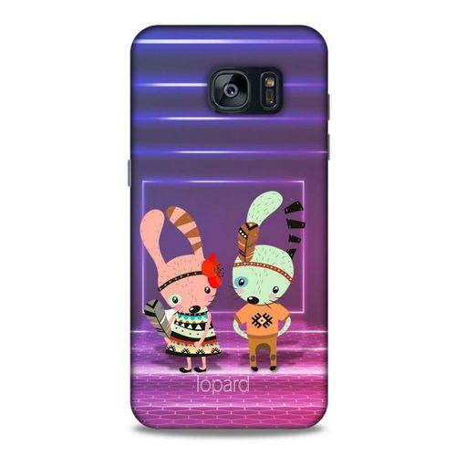 Samsung Galaxy S7 Edge Kılıf FunnyMaX (4) Koruma Kılıfı Mor Pembe