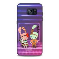 Samsung Galaxy S7 Edge Kılıf FunnyMaX (4) Koruma Kılıfı Mor Pembe