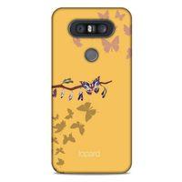 LG K41S - K51S Kılıf Kelebek Etkisi (46) Core Armor Kılıf Yeşil Sarı