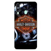 Samsung Galaxy M40 Uyumlu Kılıf Motorsiklet (13) Silikon Kap Harley Davidson