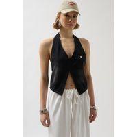 Asimetrik Denim Yelek