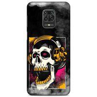 Lopard Xiaomi Redmi Note 9 Pro Uyumlu Kılıf Tattoo's (10) Full Koruma Kılıfı Turuncu