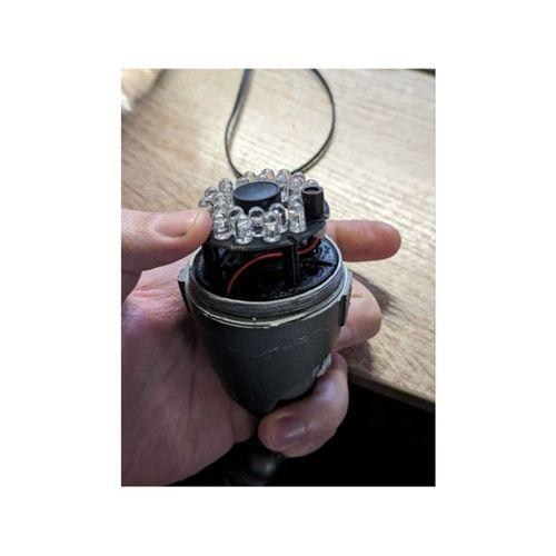 Açık AHD Kamera LED Montaj Plakası Yuvarlak (Bu ürün Sadece Plastik parçadır - Almadan Önce Soru Sorabilirsiniz)